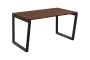 SEK-V - 14 stůl kancelářský, kovová podnož černá, deska 25 mm, široký 1400 mm, ořech královský